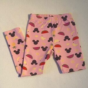 Hanna Andersson Disney Pink Fruit & Mouse Print Leggings